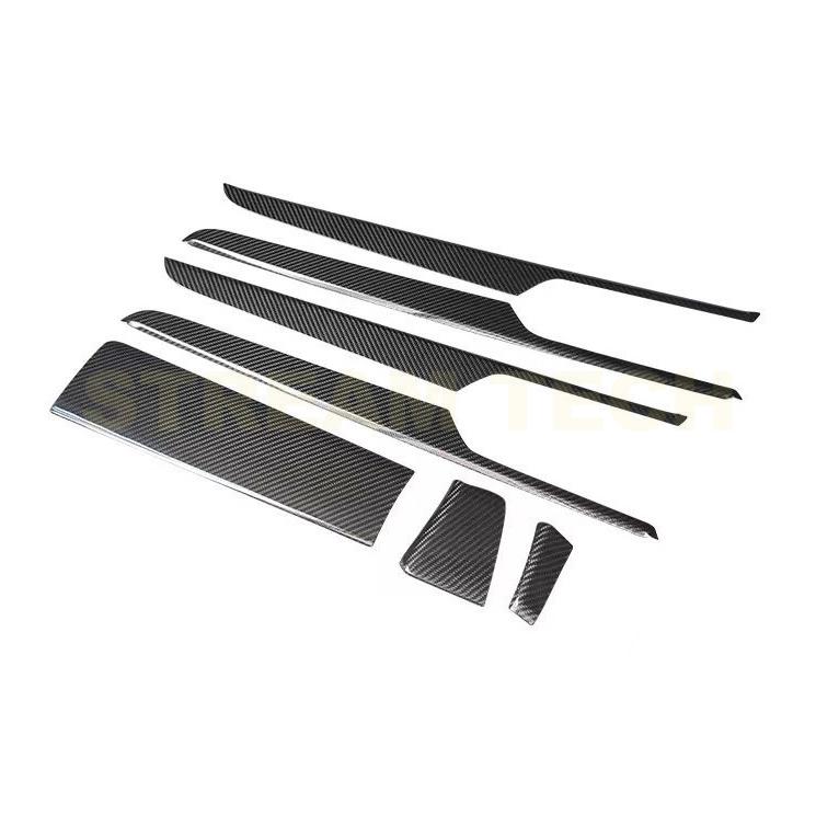 PORSCHE ポルシェ マカン 前期 左ハンドル用 カーボン インテリアパネル 7点セット カーボンパネル ガーニッシュ インパネ 綾織カーボン 95B Macan 人気商品 |  | 02