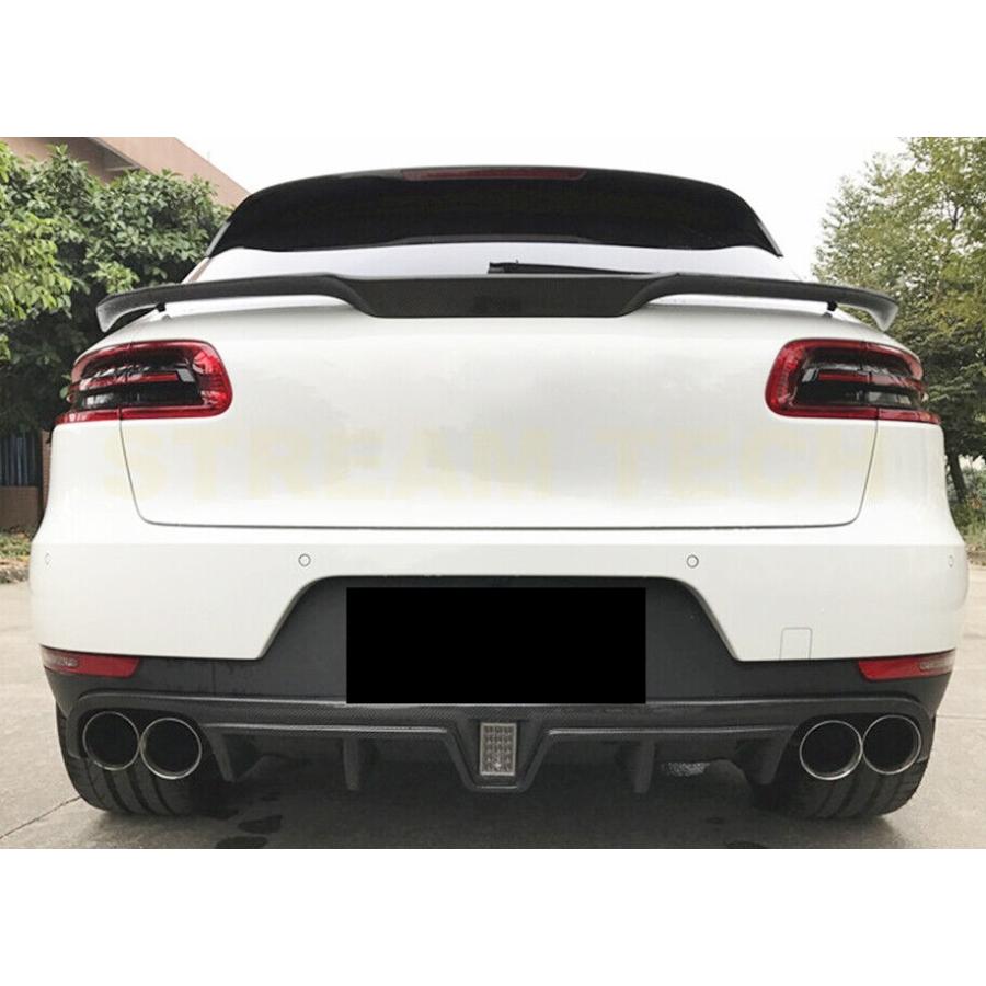 PORSCHE ポルシェ マカン用 Hタイプ カーボン トランクスポイラー リア