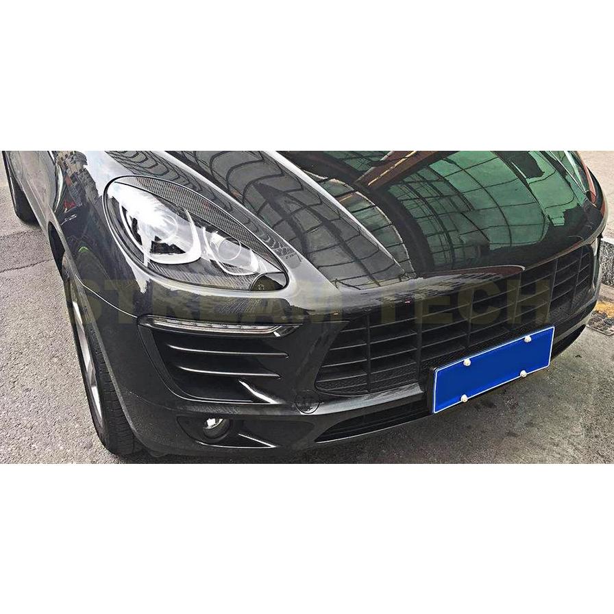 PORSCHE ポルシェ マカン用 ドライカーボン ヘッドライト アイライン ライトガーニッシュ カーボンガーニッシュ ライトカバー カーボンカバー 綾織 Macan 人気 |  | 11