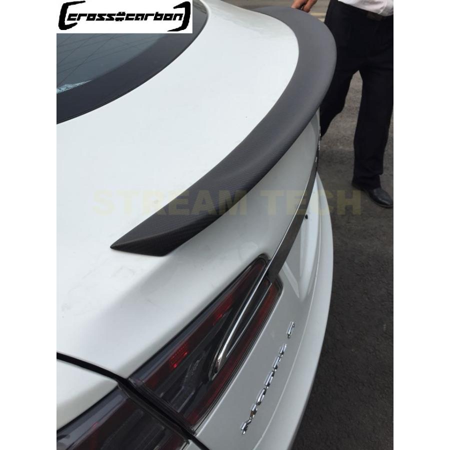 Tesla テスラ モデルs マットタイプ カーボン トランクスポイラー タイプ2 リアスポイラー ウイング Model S エアロ 整流効果 人気商品 艶なし Rcte J Xp228 Stream Tech 通販 Yahoo ショッピング