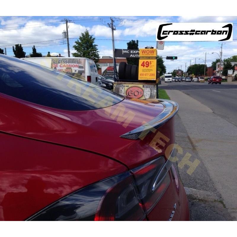 Tesla テスラ モデルs 艶有タイプ カーボン トランクスポイラー タイプ2 リアスポイラー ウイング Model S エアロ 整流効果 Rcte J Xp228 1 Stream Tech 通販 Yahoo ショッピング