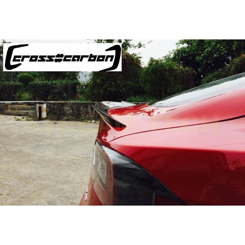 TESLA テスラ モデルS用 カーボン トランクスポイラー リアスポイラー チンスポイラー リアウイング カーボンスポイラー 綾織カーボン Tesla Model S | 