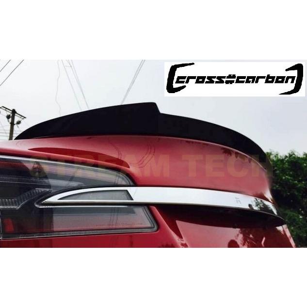 TESLA テスラ モデルS用 カーボン トランクスポイラー リアスポイラー チンスポイラー リアウイング カーボンスポイラー 綾織カーボン Tesla Model S |  | 02