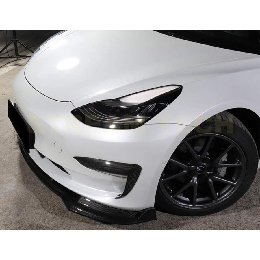 TESLA テスラ モデル3用 NINTEタイプ カーボン フロントスポイラー 3