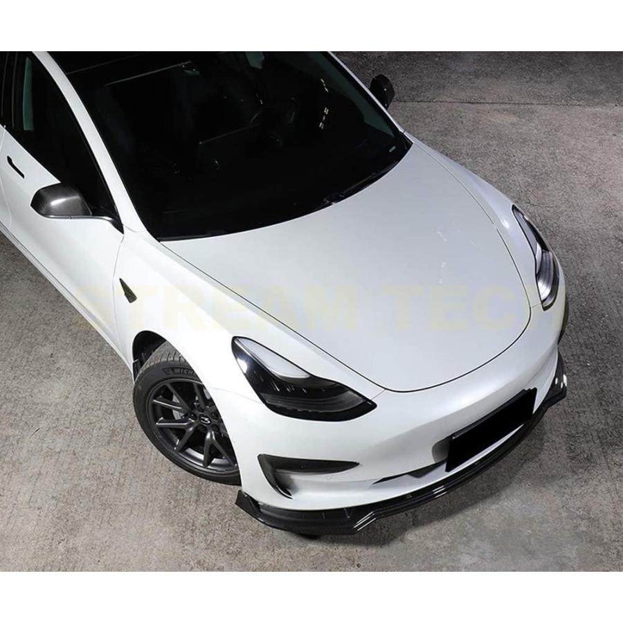 TESLA テスラ モデル3用 NINTEタイプ カーボン フロントスポイラー 3 