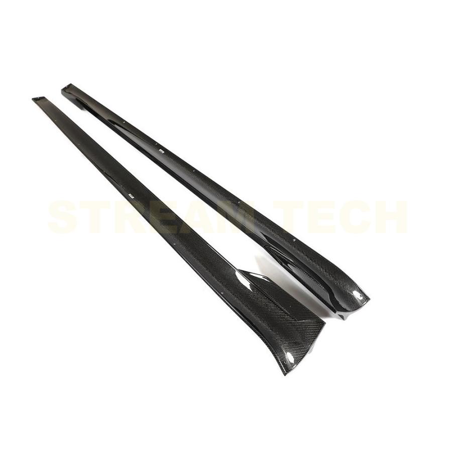 TESLA テスラ モデルS プレイド用 カーボン サイドスカート 2