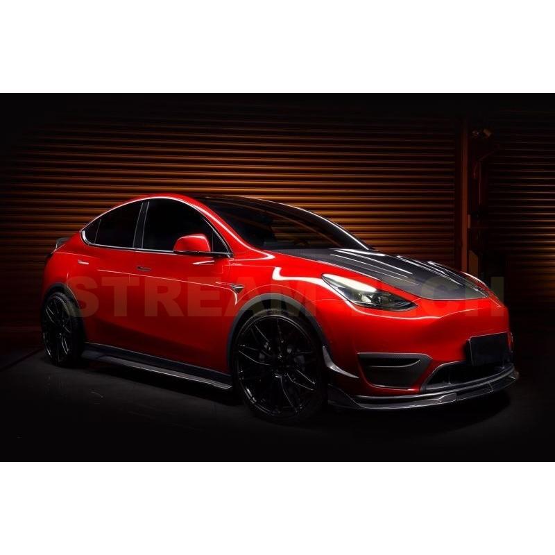 TESLA モデルY用 パフォーマンス1 カーボン エアロセット リップ