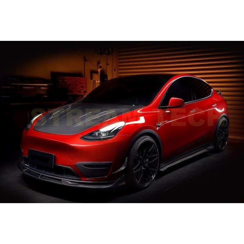 TESLA モデルY用 パフォーマンス1 カーボン エアロセット リップ