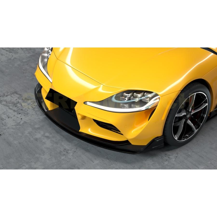 TOYOTA トヨタ A90 GR スープラ用 カーボン フロントスポイラー 4