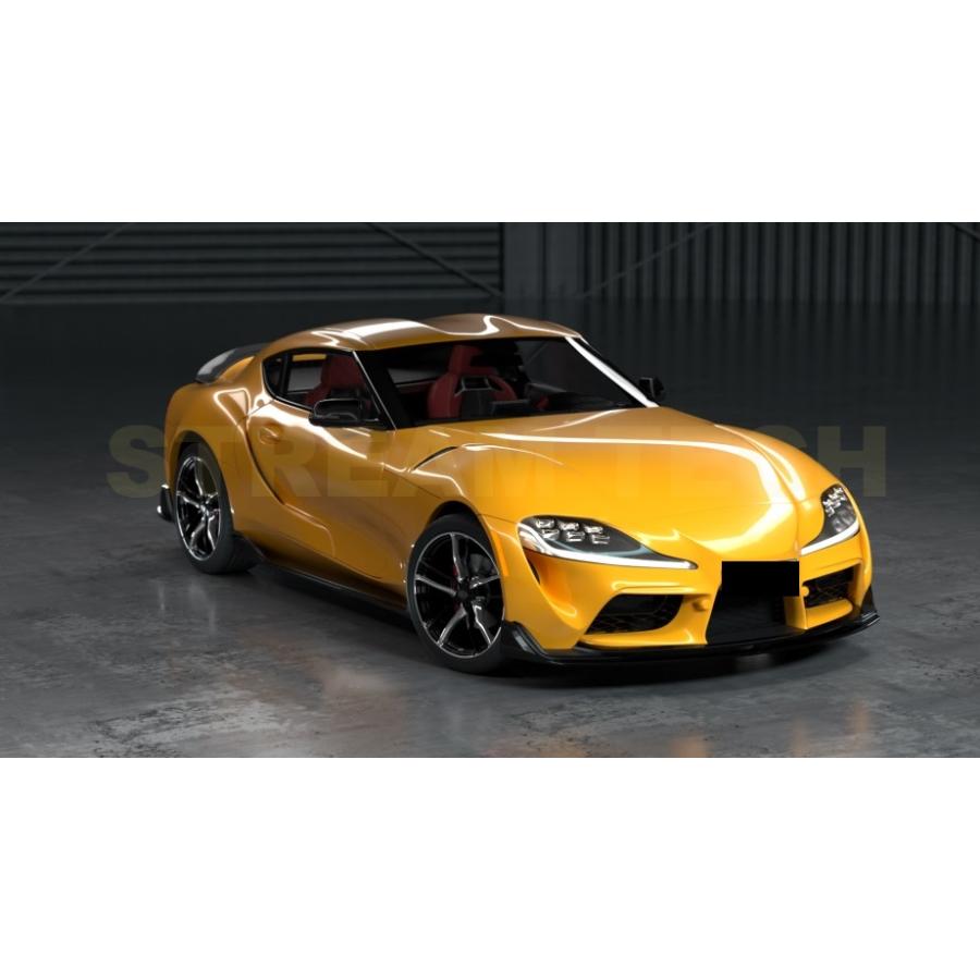 TOYOTA トヨタ A90 GR スープラ用 カーボン フロントスポイラー 4