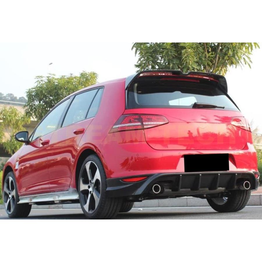 VW フォルクス ワーゲン ゴルフ7 GTI用 DTMタイプ カーボン ルーフスポイラー リアルーフ ルーフウイング カーボンルーフ リアウイング 綾織カーボン MK7 Golf |  | 03