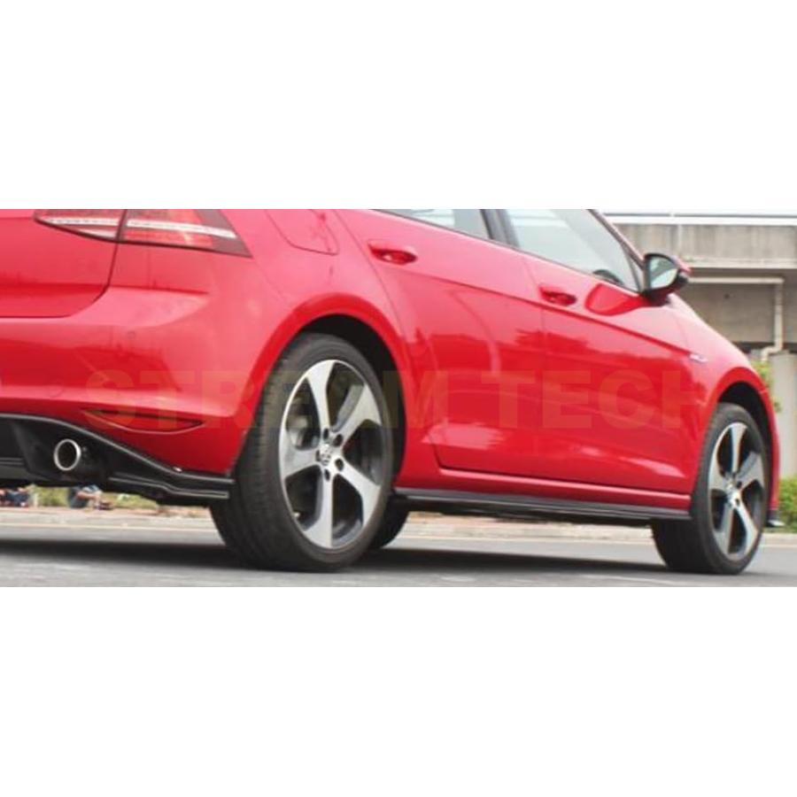 VW フォルクス ワーゲン ゴルフ7 GTI用 REVOタイプ カーボン サイドスカート サイドステップ サイドスポイラー アンダースカート 綾織カーボン MK7 Golf |  | 02