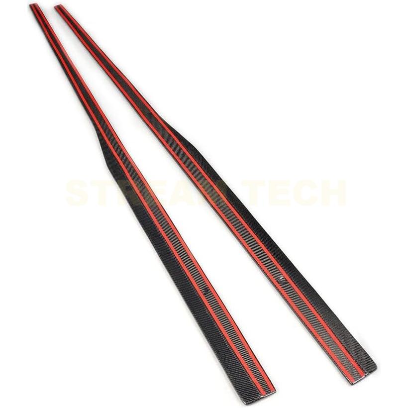 VW フォルクス ワーゲン ゴルフ7 GTI用 REVOタイプ カーボン サイドスカート サイドステップ サイドスポイラー アンダースカート 綾織カーボン MK7 Golf |  | 04