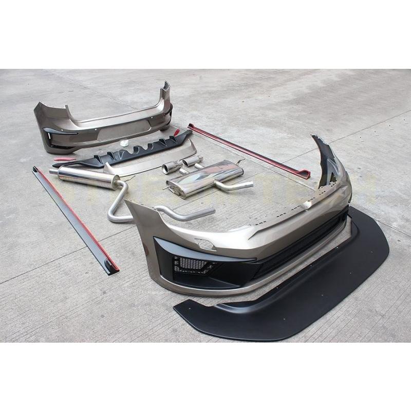VW フォルクス ワーゲン ゴルフ7用 R400タイプ ボディキット フルエアロセット フルエアロパーツ マフラーキット バンパー Rエアロ MK7 GOLF7 人気商品 |  | 01
