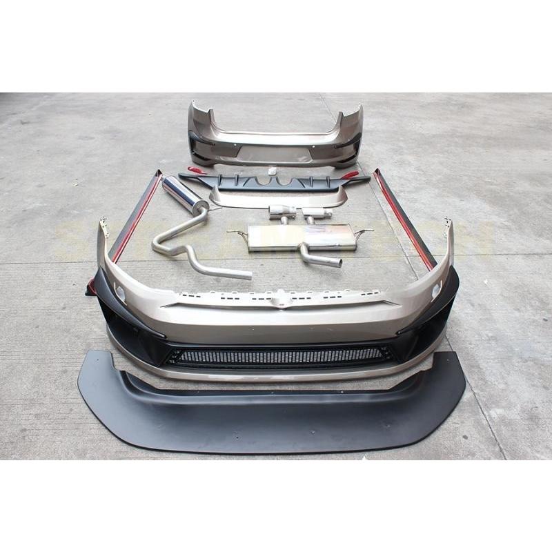 VW フォルクス ワーゲン ゴルフ7用 R400タイプ ボディキット フルエアロセット フルエアロパーツ マフラーキット バンパー Rエアロ MK7 GOLF7 人気商品 |  | 03