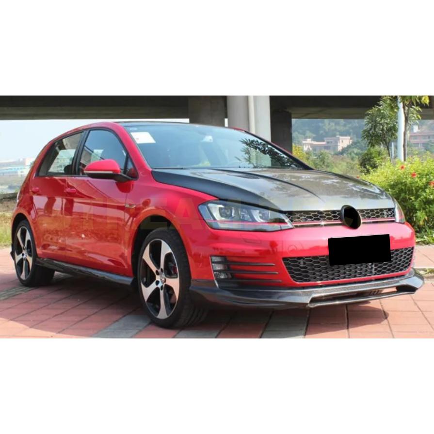 VW フォルクス ワーゲン ゴルフ7 GTI用 DTMタイプ カーボン フロントスポイラー リップスポイラー フロントリップ アンダーリップ バンパーリップ 綾織 MK7 Golf |  | 01