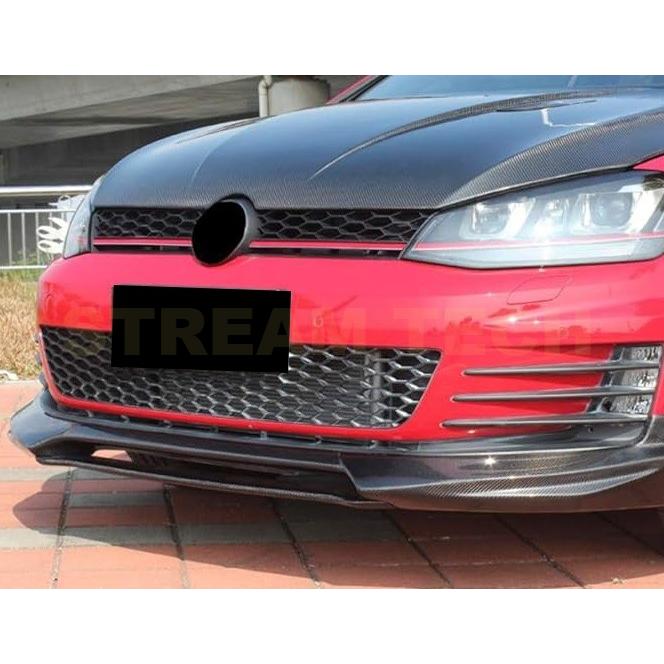 VW フォルクス ワーゲン ゴルフ7 GTI用 DTMタイプ カーボン フロントスポイラー リップスポイラー フロントリップ アンダーリップ バンパーリップ 綾織 MK7 Golf |  | 02