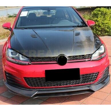 VW フォルクス ワーゲン ゴルフ7 GTI用 DTMタイプ カーボン フロントスポイラー リップスポイラー フロントリップ アンダーリップ バンパーリップ 綾織 MK7 Golf |  | 03