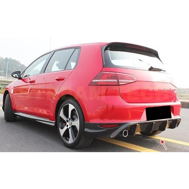 VW フォルクス ワーゲン ゴルフ7 GTI用 DTMタイプ カーボン リアディフューザー リアアンダースポイラー リアバンパーリップ リアアンダーリップ 綾織 MK7 Golf |  | 02