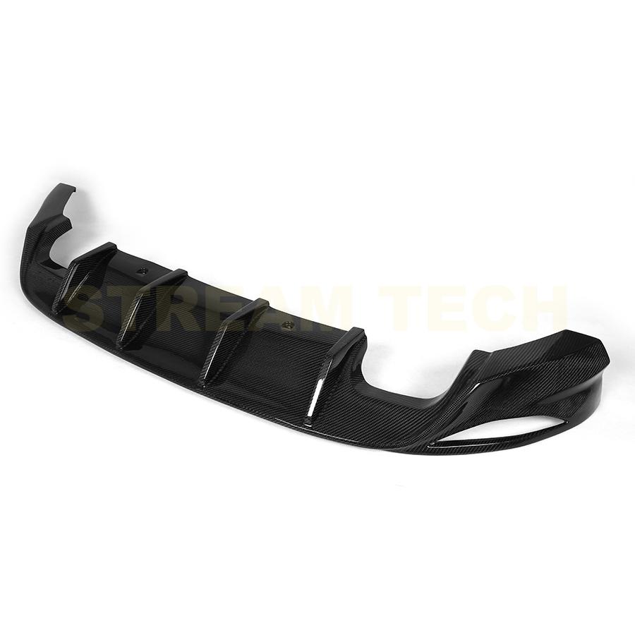 VW フォルクス ワーゲン ゴルフ7 GTI用 DTMタイプ カーボン リアディフューザー リアアンダースポイラー リアバンパーリップ リアアンダーリップ 綾織 MK7 Golf |  | 03