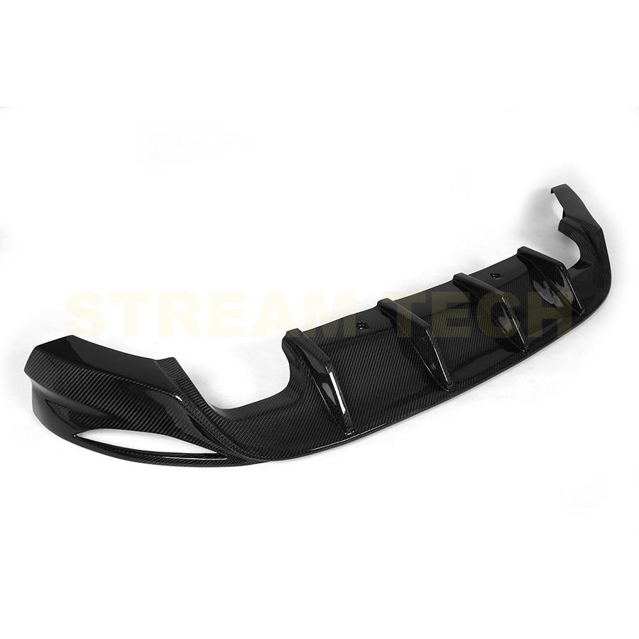 VW フォルクス ワーゲン ゴルフ7 GTI用 DTMタイプ カーボン リアディフューザー リアアンダースポイラー リアバンパーリップ リアアンダーリップ 綾織 MK7 Golf |  | 04