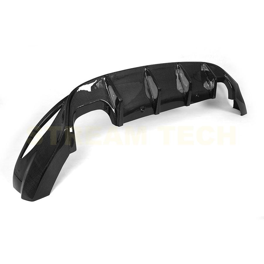 VW フォルクス ワーゲン ゴルフ7 GTI用 DTMタイプ カーボン リアディフューザー リアアンダースポイラー リアバンパーリップ リアアンダーリップ 綾織 MK7 Golf |  | 05