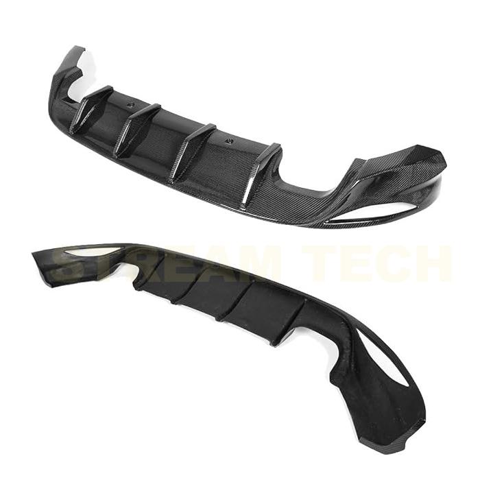 VW フォルクス ワーゲン ゴルフ7 GTI用 DTMタイプ カーボン リアディフューザー リアアンダースポイラー リアバンパーリップ リアアンダーリップ 綾織 MK7 Golf |  | 07