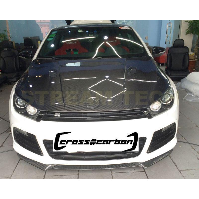 VW フォルクス ワーゲン シロッコR用 カーボン フロントスポイラー 