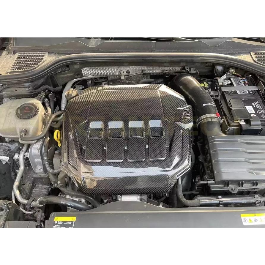 VW ゴルフ V GTI用 カーボン製 エンジンカバー VW フォルクス ワーゲン ゴルフ8 GTI 2Lエンジン用 ドライ