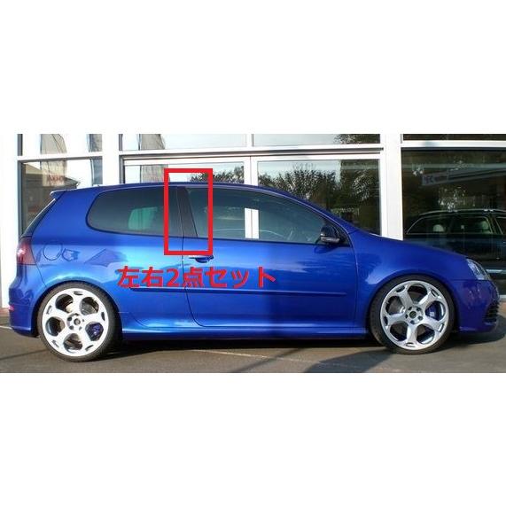 VW フォルクス ワーゲン ゴルフ5 3ドア ハッチバック用 リアルカーボン ピラーパネル 2点セット ピラーガーニッシュ センターピラー サイドピラー GOLF V 人気 |  | 02