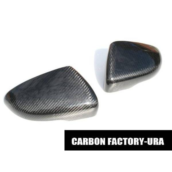 VW フォルクス ワーゲン ゴルフ6用 リアルカーボン ミラーカバー 貼り付け式 | 