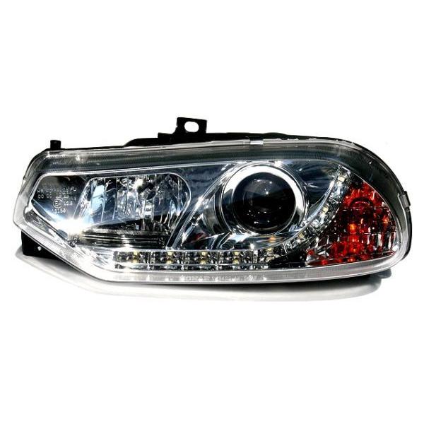 Alfa Romeo アルファロメオ 156用 新型 アウディタイプ LED クローム プロジェクターライト ランプ |  | 01