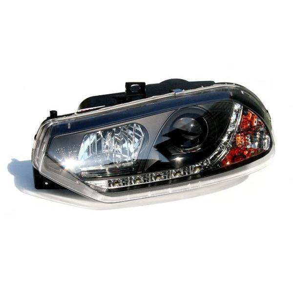 Alfa Romeo アルファロメオ 156用 新型 アウディタイプ LED ブラック プロジェクターライト ランプ |  | 01