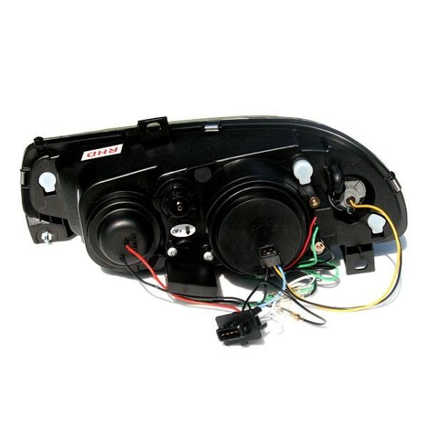 Alfa Romeo アルファロメオ 156用 新型 アウディタイプ LED ブラック プロジェクターライト ランプ |  | 02