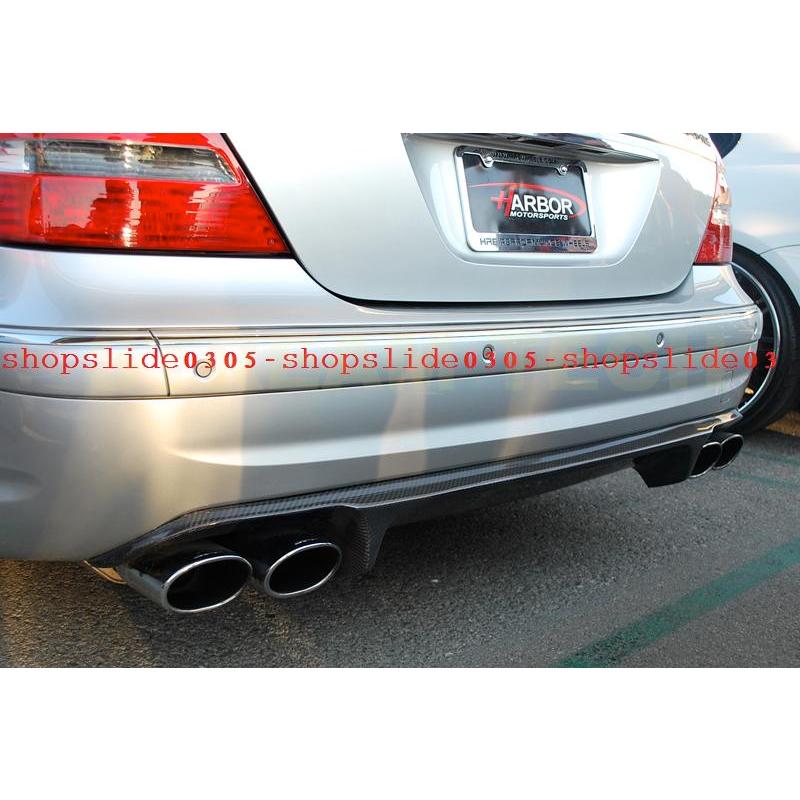 BENZ メルセデス ベンツ W211 E55 AMG用 新型 カーボン リアディフューザー リアアンダースポイラー リアリップ バンパーリップ 綾織カーボン Eクラス セダン | 