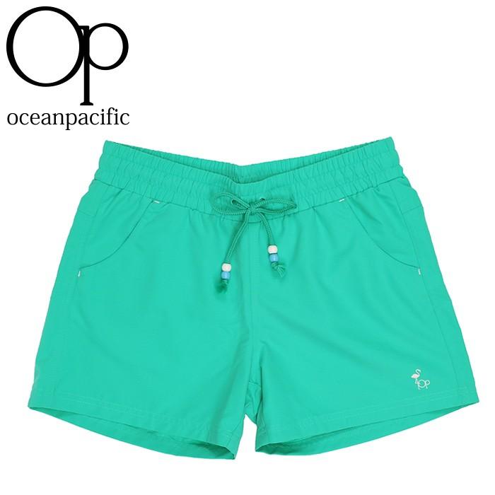 オーシャンパシフィック レディース 水着 下 サーフトランクス 海水パンツ ショートパンツ Op 気質アップ