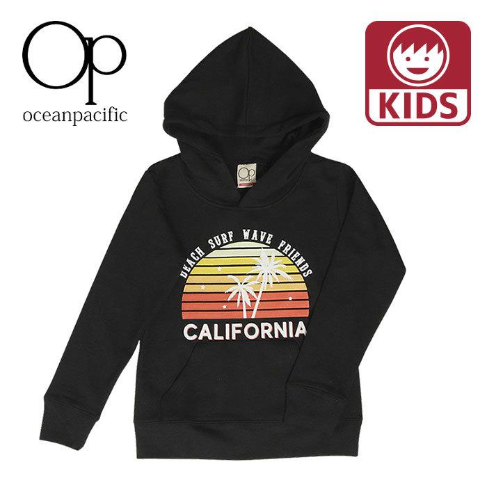 Op パーカー キッズ イラスト 裏毛 ブラック スウェット 子供服 フード付き プルオーバー Op Blk シューズ ファッションstreet Bros 通販 Yahoo ショッピング