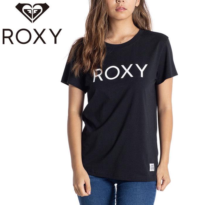 大人気 ロキシー レディース 半袖 Tシャツ シンプル ブランドロゴ クルーネック Roxy Rst ブラック Aynaelda Com