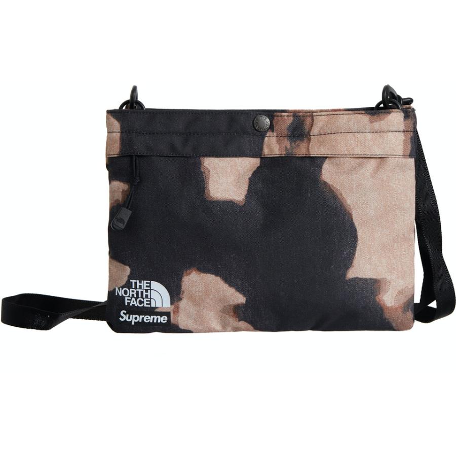 FW21 Supreme The North Face Bleached denim Print Shoulder Bag Indigo シュプリー_1
