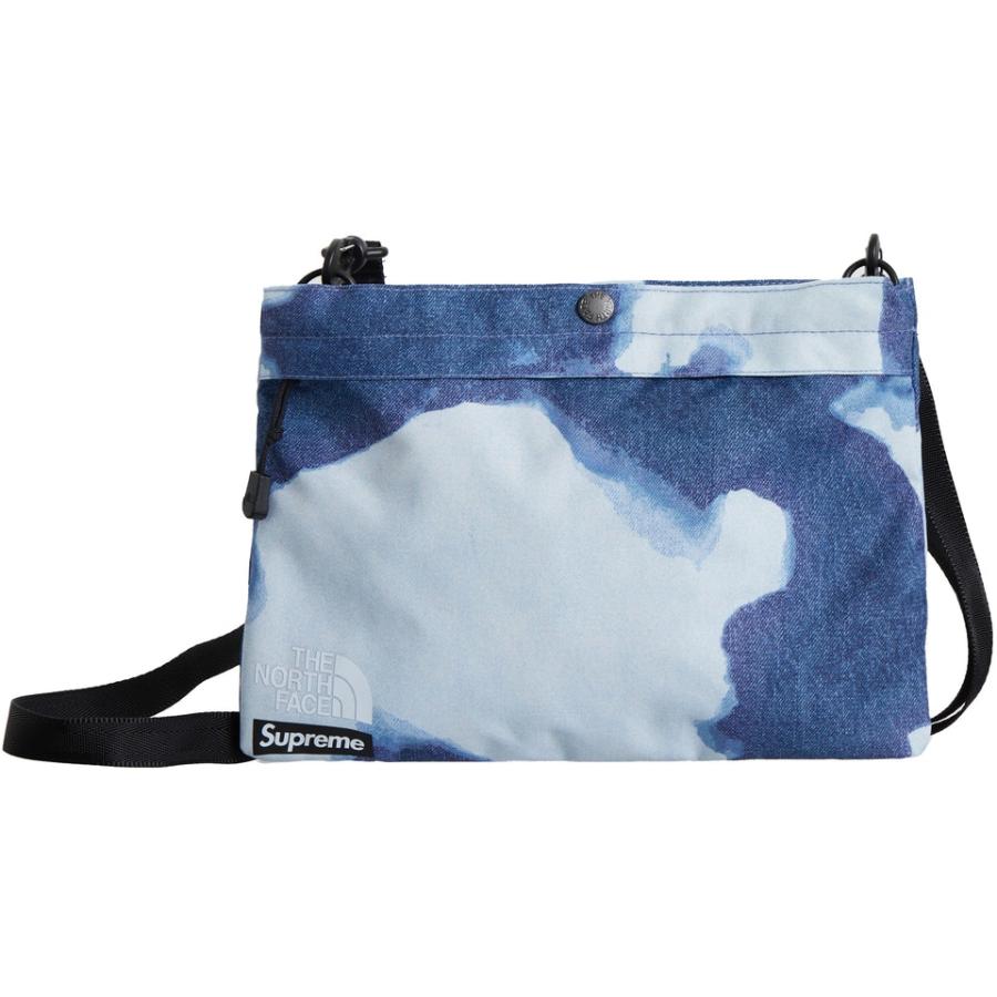 FW21 Supreme The North Face Bleached denim Print Shoulder Bag Indigo シュプリー_2