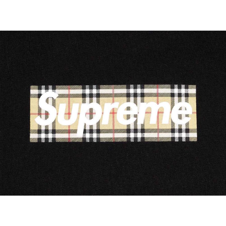 Supreme / Burberry Box Logo Hooded Sweatshirt  Black シュプリーム バーバリー ボックス ロゴ フ XL｜streethomme｜03