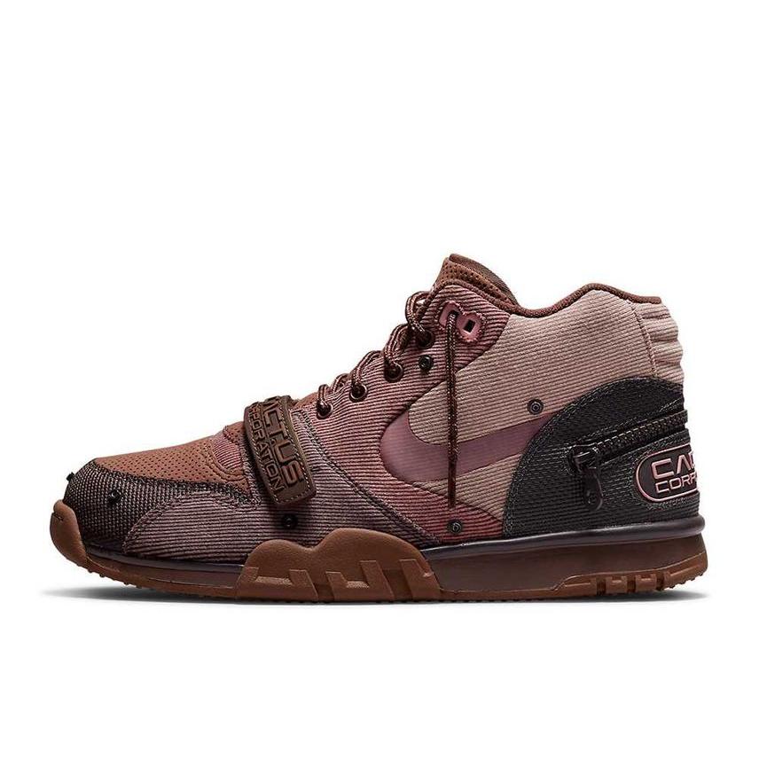 NIKE Travis Scott Nike Air Trainer 1 SP Archaeo Brown and NIKE Travis Scott Nike Air Trainer 1 SP Archaeo Brown and