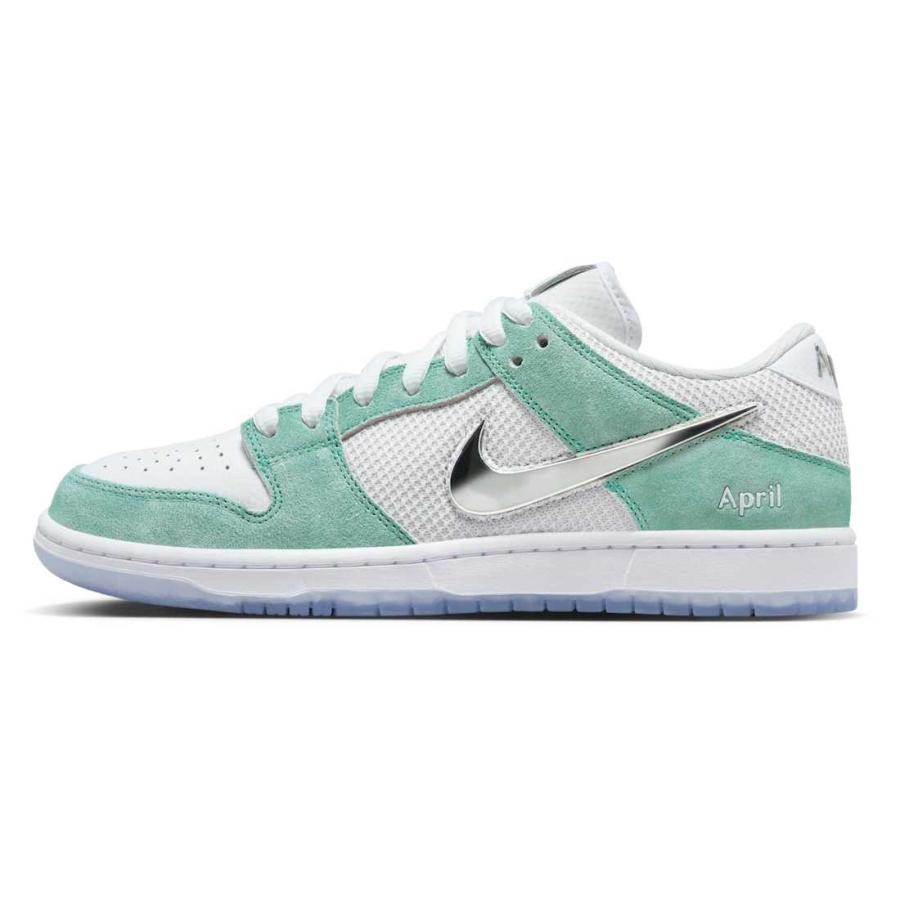 NIKE APRIL SKATEBOARDS Nike SB Dunk Low Pro QS White and Multi 