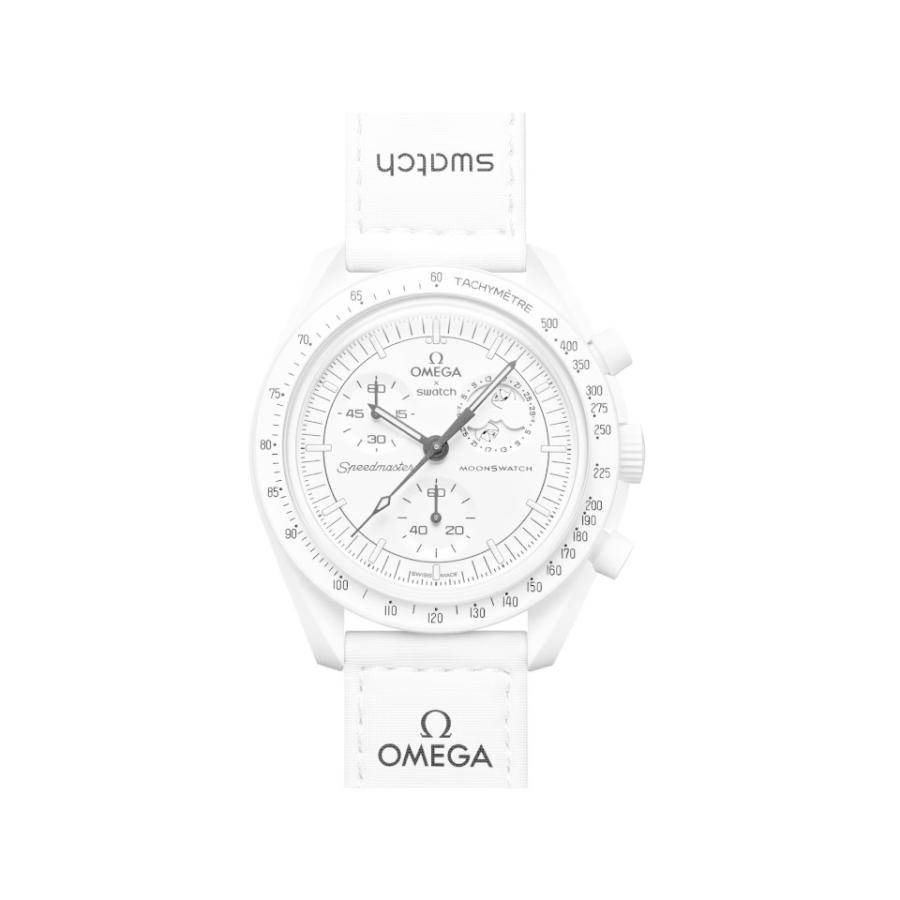 【新品未使用】OMEGA SWATCH ホワイト OMEGA（オメガ） Snoopy OMEGA Swatch BIOCERAMIC MoonSwatch Mission