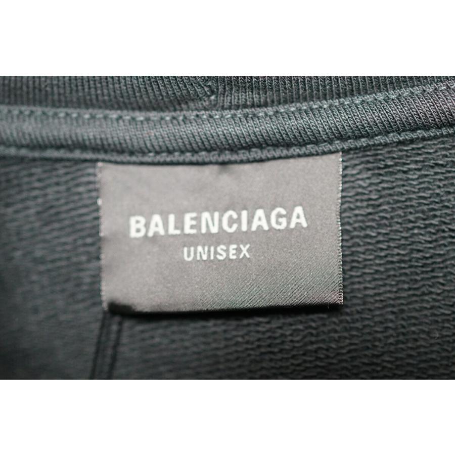 BALENCIAGA（バレンシアガ） ダメージ加工 バックロゴ刺繍 プル
