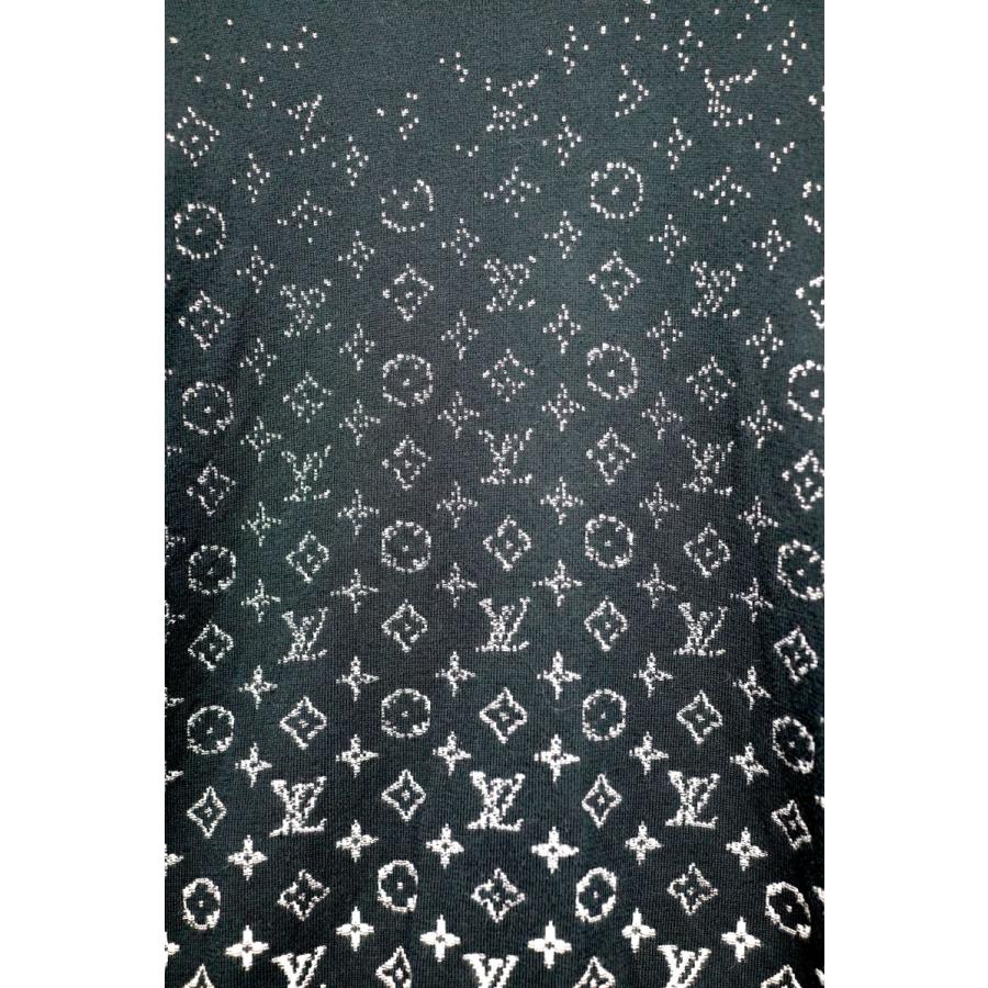 LOUISVUITTON ルイヴィトン LVSE グラデーション モノグラム デグラデ クルーネック ニット トップス Sサイズ ブラック ホワイト_5