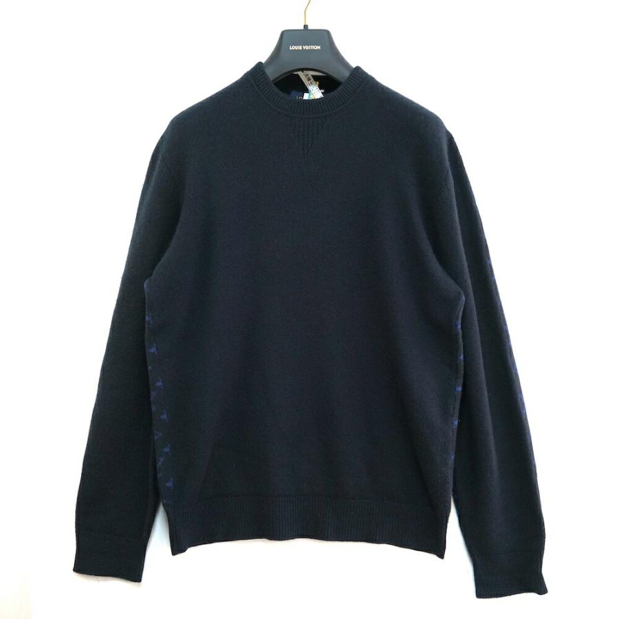 19AW LOUIS VUITTON Half and Half Monogram Crewneck Knit ルイヴィトン ハーフアンドハーフ モ_1