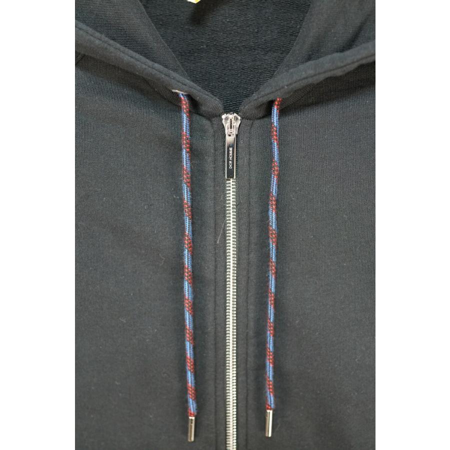DIOR HOMME ディオールオム ジップアップ フーディー パーカー Bee刺繍 コットン ブラック XXSサイズ 463J244B0333【中古_7
