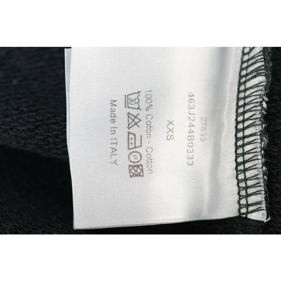 DIOR HOMME ディオールオム ジップアップ フーディー パーカー Bee刺繍 コットン ブラック XXSサイズ 463J244B0333【中古_9