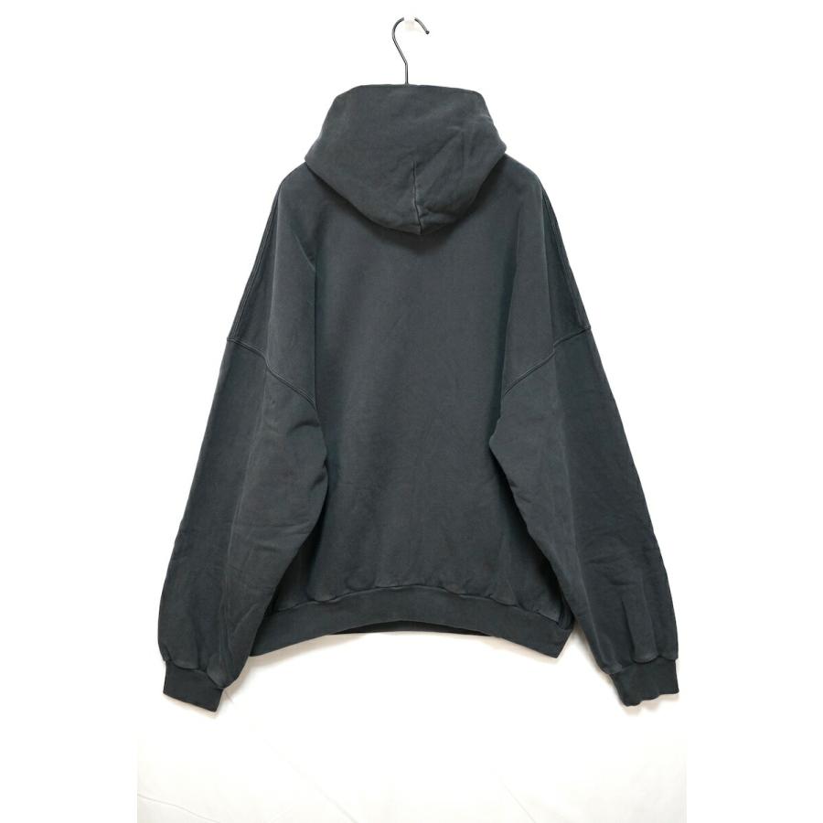 BALENCIAGA バレンシアガ Logo Outline Hoodie ロゴ アウトライン フーディ パーカー ウォッシュド加工 ブラック 3サイ_1